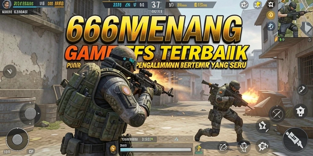 Screenshot gameplay <strong>666MENANG</strong> yang menampilkan aksi tembak-menembak yang intens.