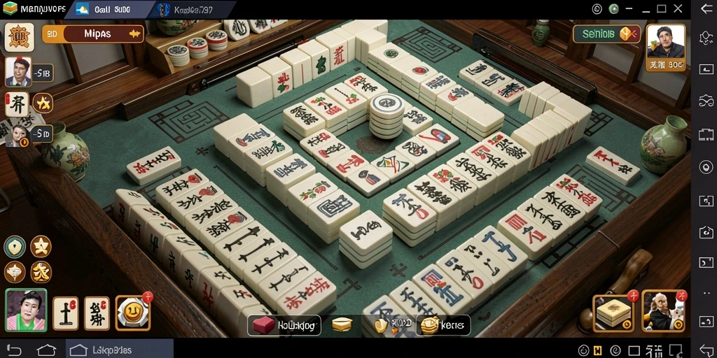 Tampilan gameplay menarik dari 8ID saat bermain Mahjong.