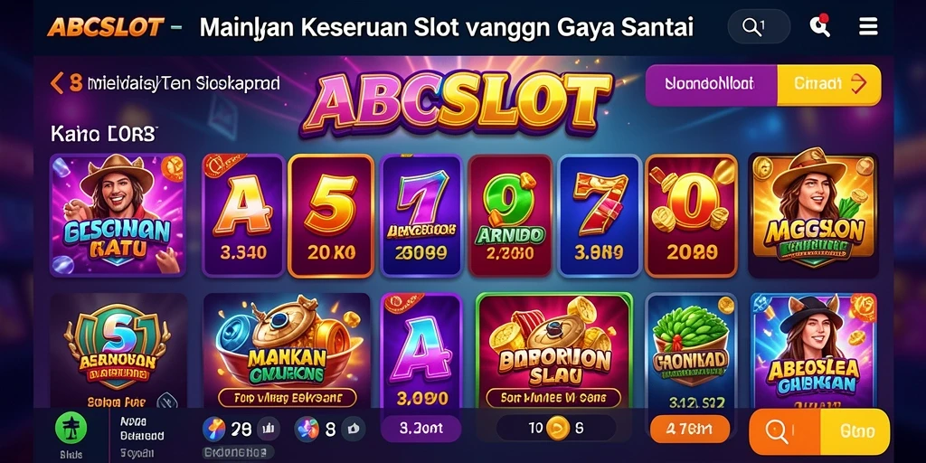 Screenshot gameplay ABCSLOT yang menunjukkan keseruan bermain slot.