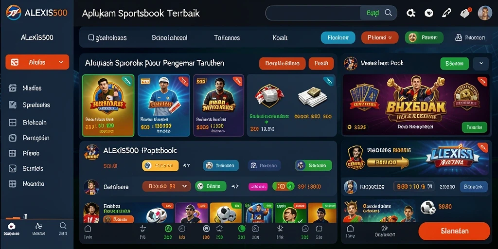 Tampilan gameplay ALEXIS500 yang seru dan interaktif untuk taruhan olahraga.