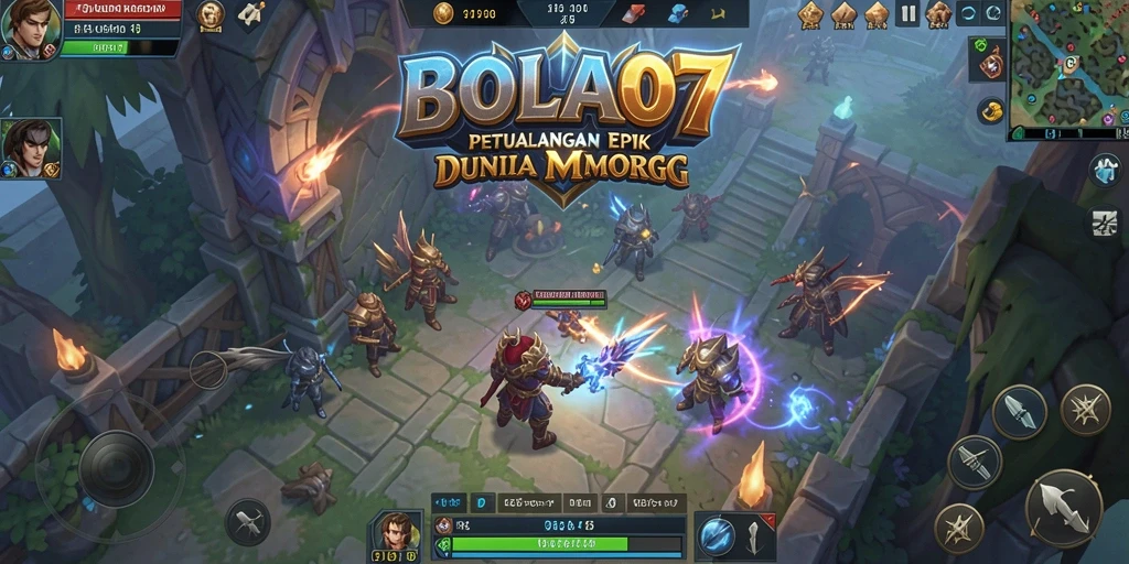 Tampilan gameplay seru dalam BOLA07, menjelajahi dunia MMORPG.