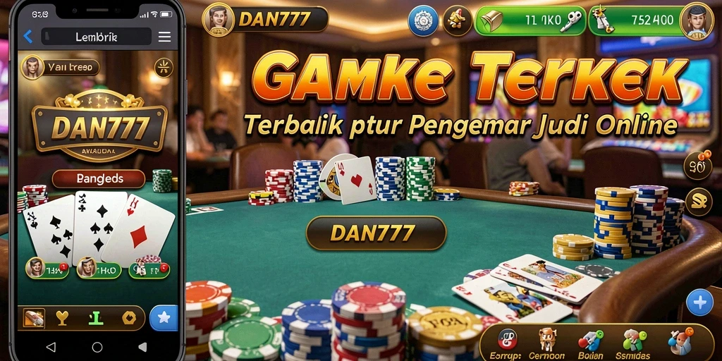 Tampilan mendebarkan dari gameplay Poker di DAN777.