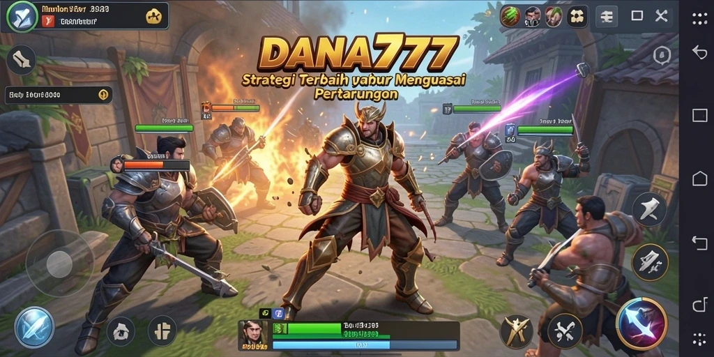 Screenshot DANA777 menampilkan aksi strategi yang menegangkan di battlefield.