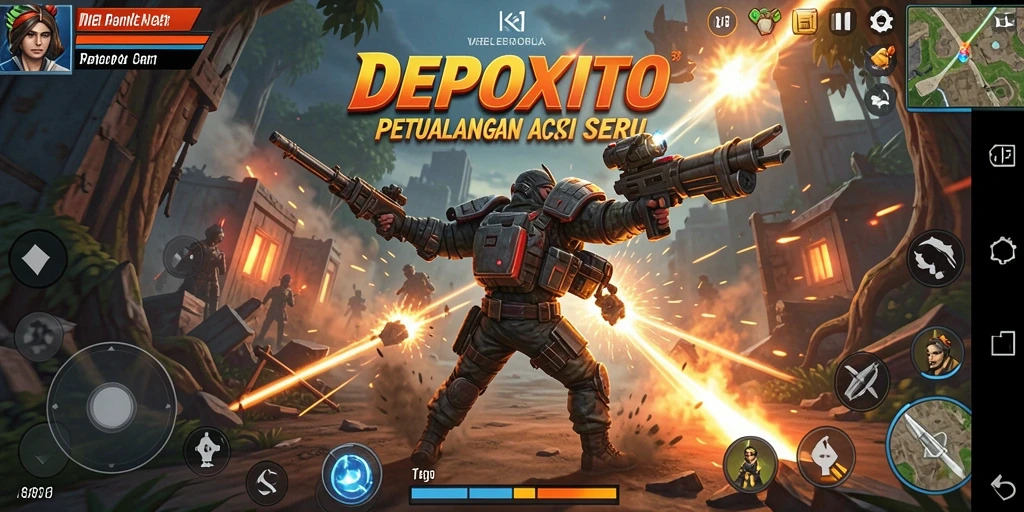 Gameplay mendebarkan di DEPOXITO dengan aksi cepat