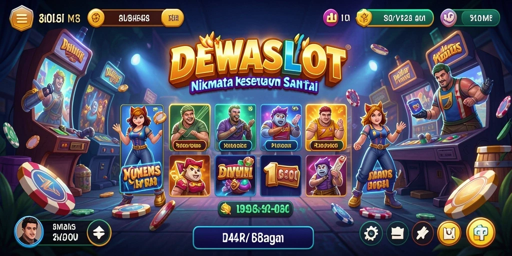 Screenshot gameplay DEWASLOT yang penuh warna dan interaktif.