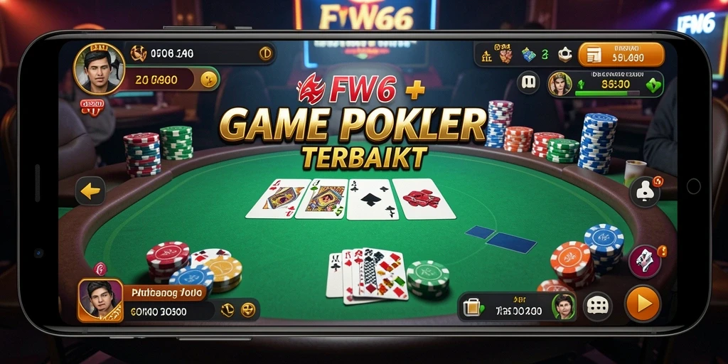 Tampilan gameplay Poker yang seru di FW66.