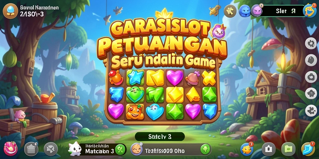 Tampilan gameplay menarik dari GARASISLOT, penuh warna dan tantangan.