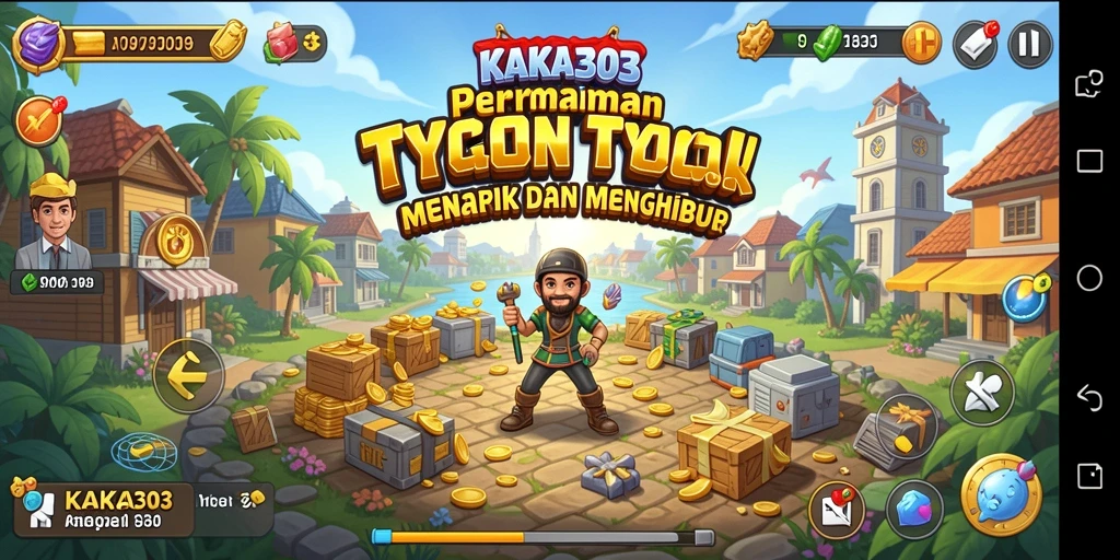 Tampilan gameplay KAKA303 yang menarik dan penuh strategi Tycoon.