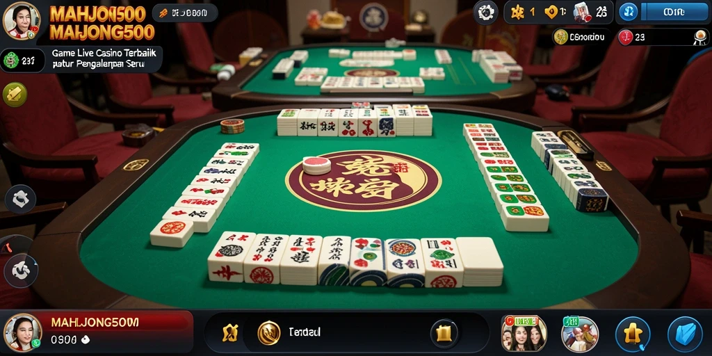 Tampilan gameplay seru di MAHJONG500 dengan interaksi langsung.