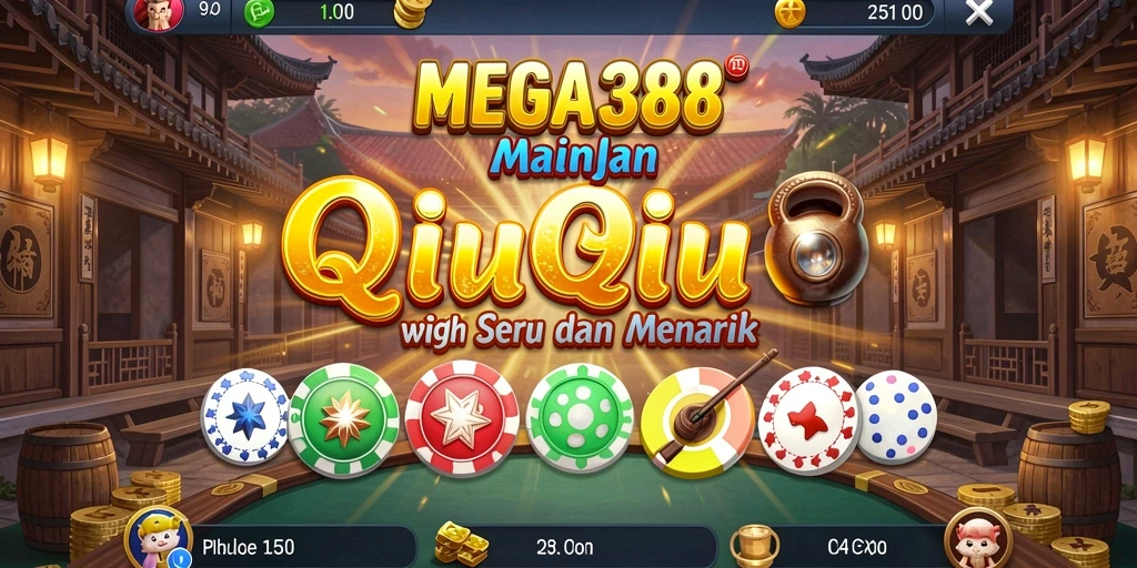 Tampilan menarik dari gameplay QiuQiu di MEGA388.