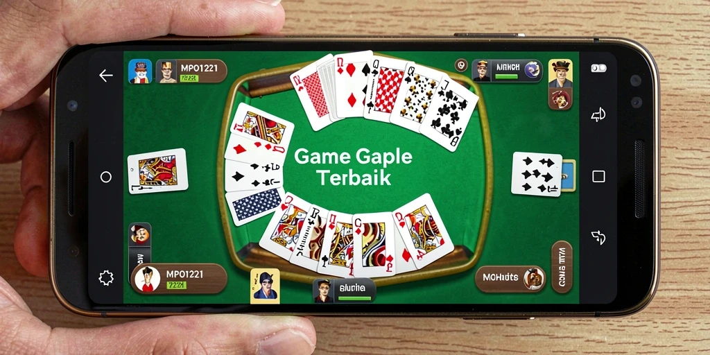 Screenshot menampilkan gameplay menarik dari permainan Gaple.