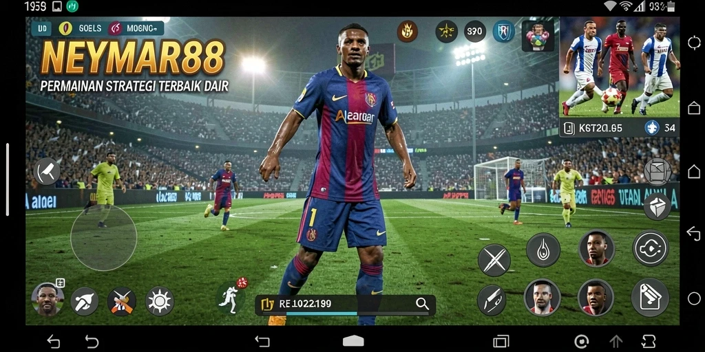 Tampilan gameplay strategis menarik dari NEYMAR88.