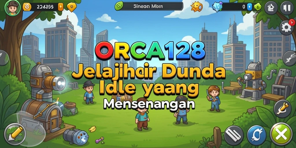 Tampilan gameplay menawan di dalam ORCA128 dengan habitat laut yang hidup.