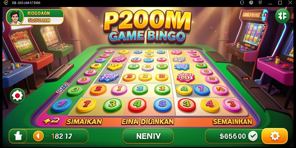 Tampilan gameplay P200M yang mengasyikkan dalam permainan Bingo.