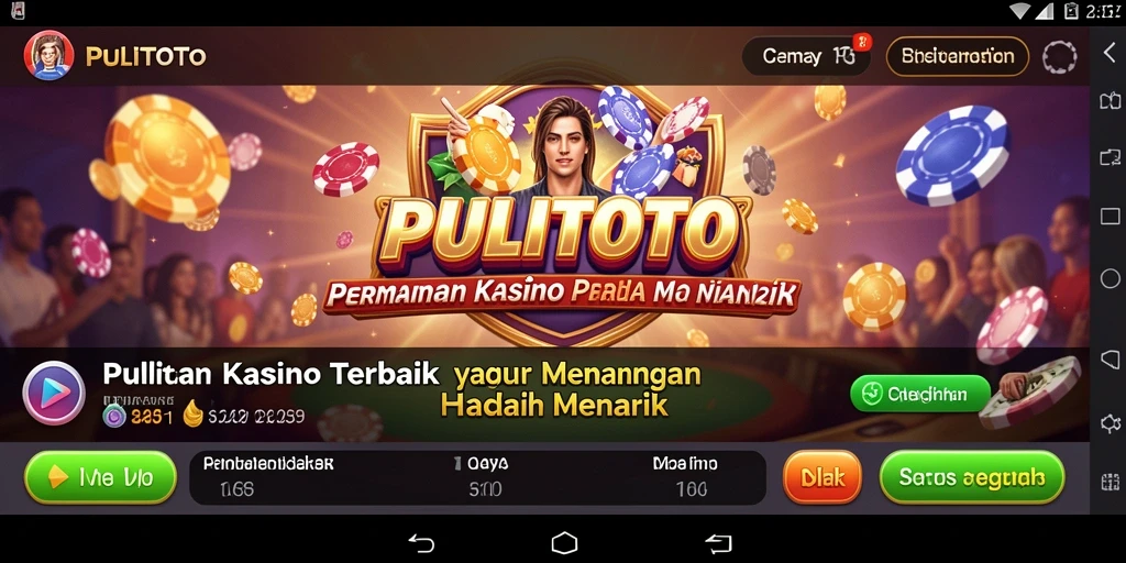 Tampilan menawan dari permainan Kasino PULITOTO.