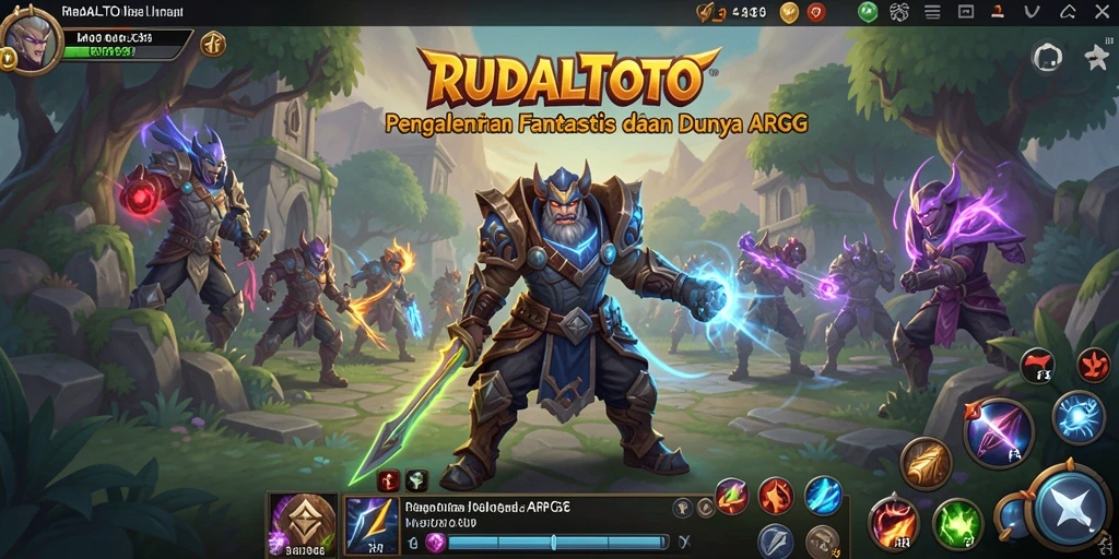 Tampilan gameplay ARPG RUDALTOTO yang memukau dan penuh aksi.