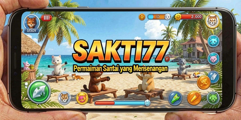 Tampilan gameplay SAKTI77 yang penuh warna dan menarik.