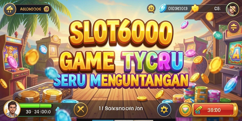 Screenshot gameplay SLOT6000 yang menunjukkan manajemen bisnis Tycoon.