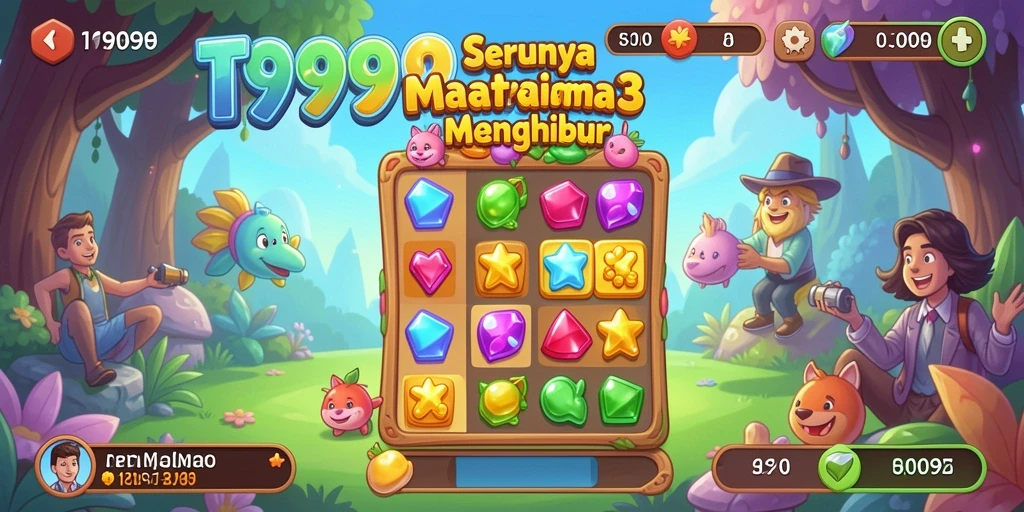 Gameplay menarik di T9999 dengan tantangan Match-3.