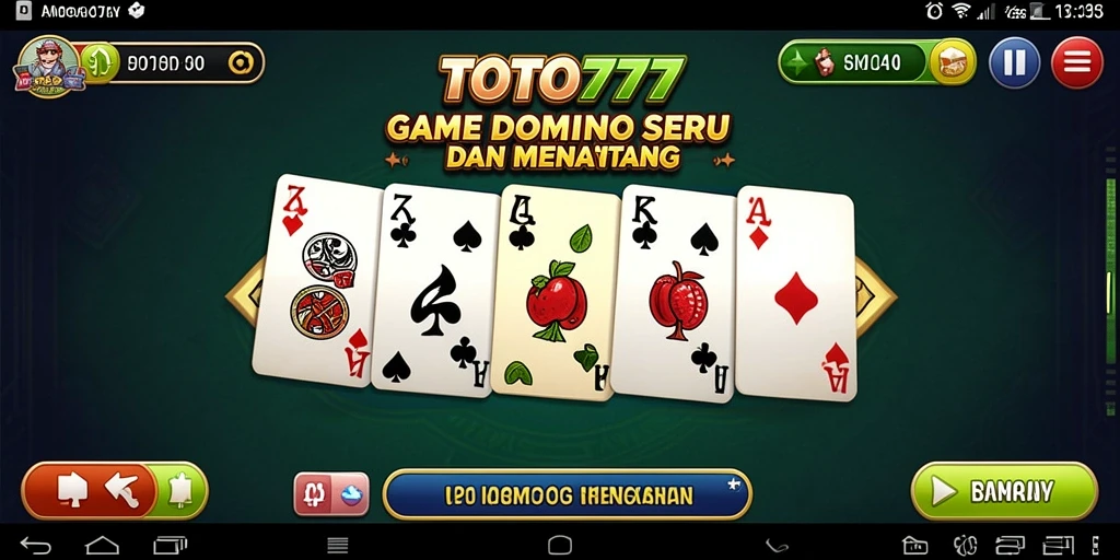Gameplay seru TOTO777 dalam permainan Domino.