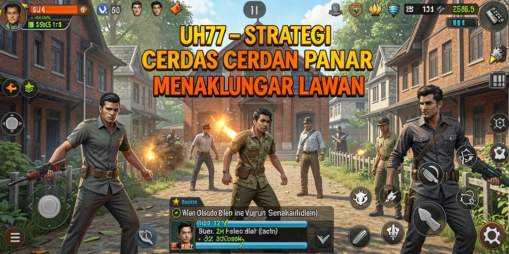 Tangkapan layar UH77 menunjukkan aksi intens dalam pertempuran strategi.