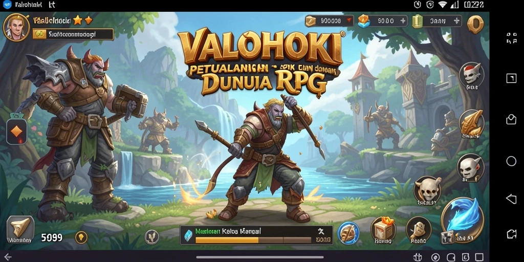Screenshot gameplay VALOHOKI yang menunjukkan pertarungan epik.