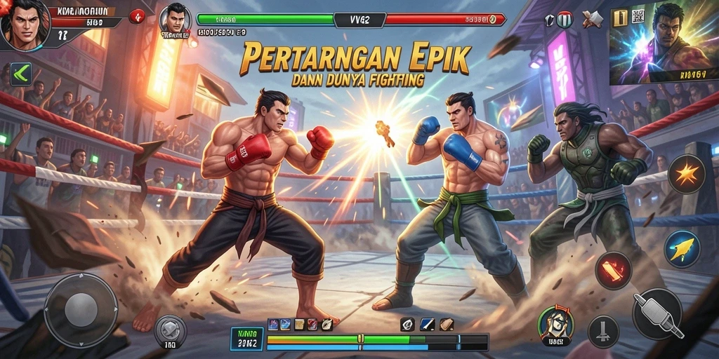 Tangkapan layar gameplay yang menampilkan pertarungan epik di VV62.