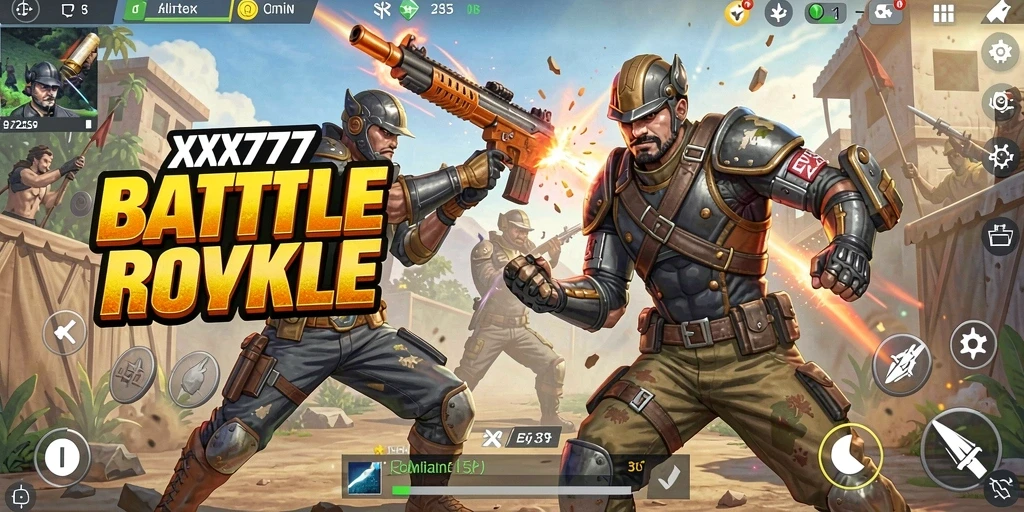 Gameplay seru dalam pertempuran Battle Royale di XXX777.