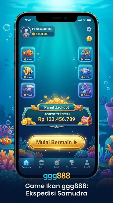 Tampilan utama aplikasi ggg888 yang menarik dan informatif.